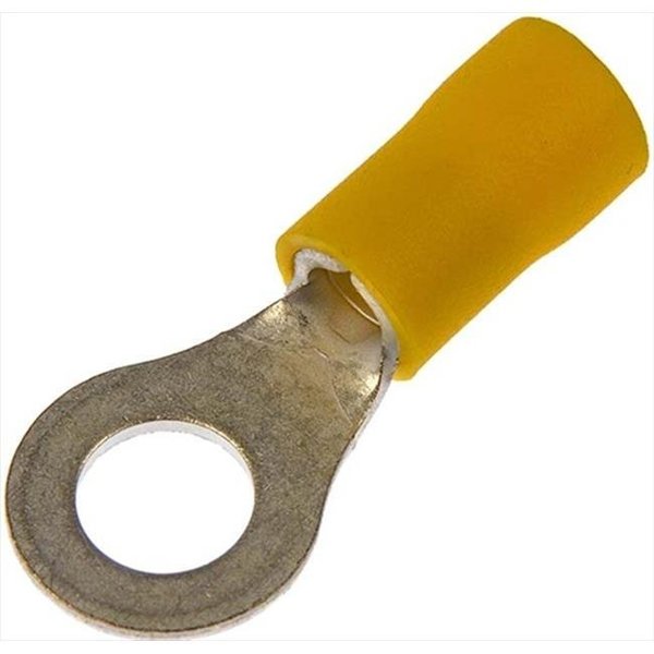 Dorman Dorman 85415 12 10 Gauge Ring Terminal; 0.25 In.; Yellow D18-85415